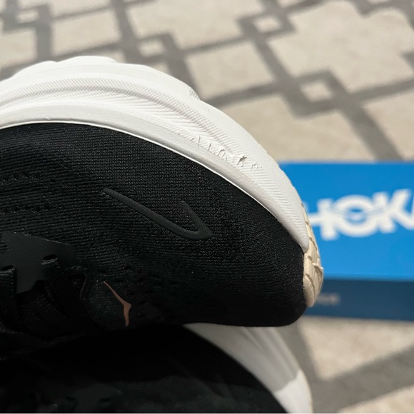 Hoka One One Clifton 10 Shoes Women 7.5 Black Rose Gold Athletic Running Sneaker - Picture 6 of 8